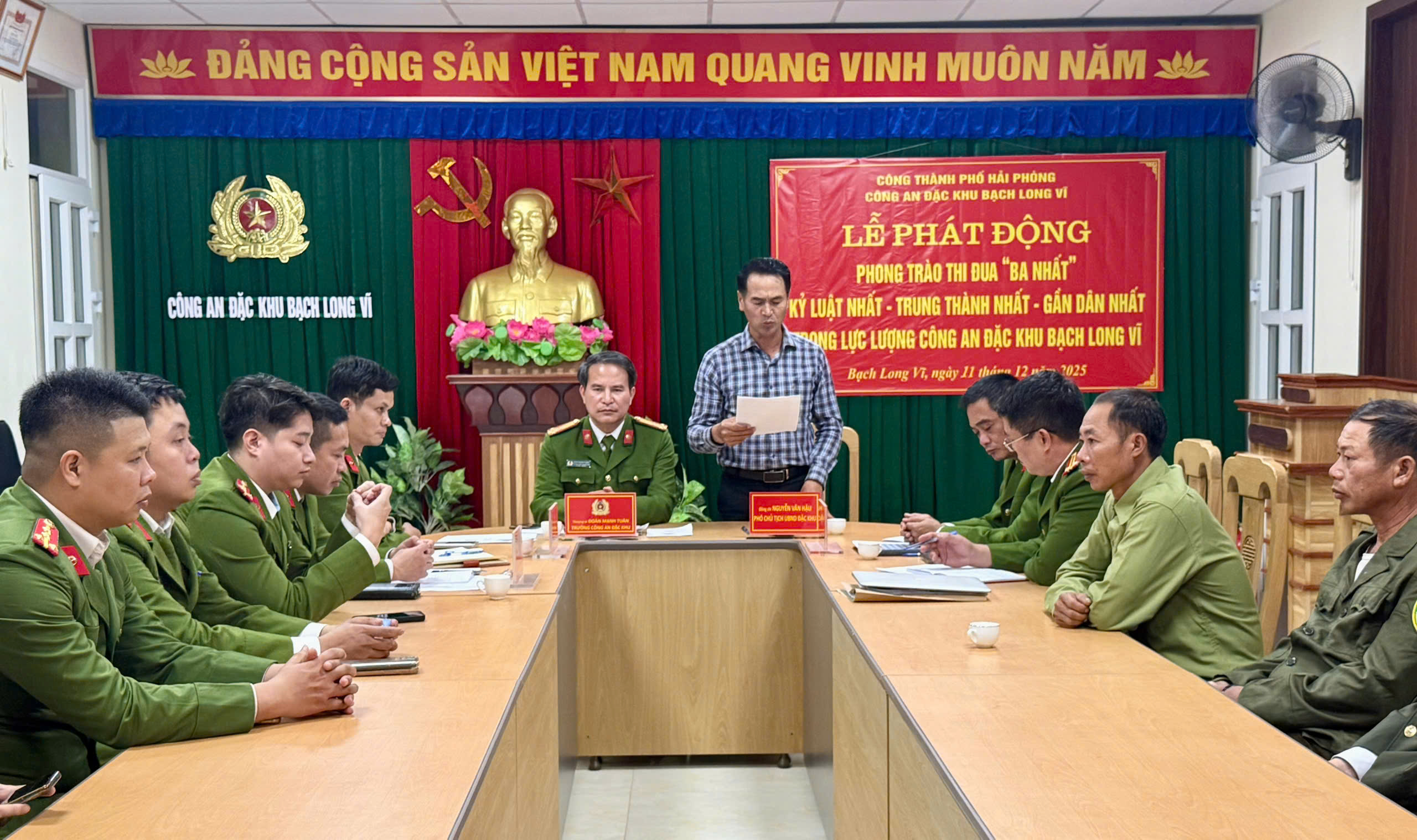 Công an Đặc khu Bạch Long Vĩ phát động phong trào thi đua “Ba nhất” – Xây dựng lực lượng kỷ luật, trung thành, gần dân